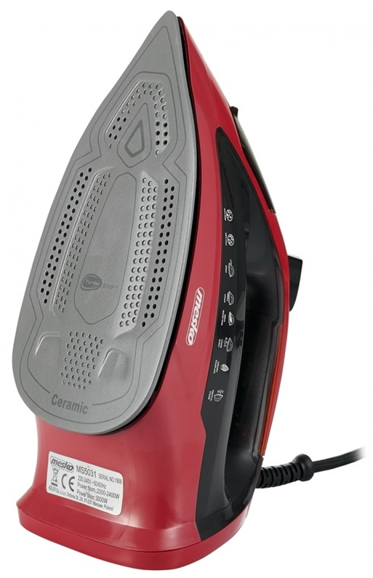 Mesko Strykejern 3000W, svart/rød