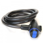 Kabellås for sykkel 1200x12mm, Svart