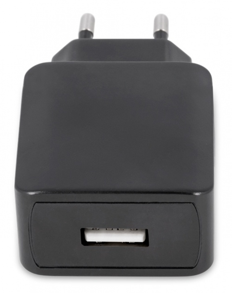 Maxlife USB-hurtiglader MXTC-01, med hurtiglading, 2,1A, svart