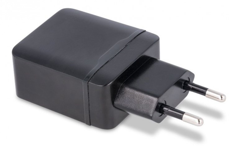 Maxlife USB-hurtiglader MXTC-01, med hurtiglading, 2,1A, svart