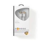 Nedis CAT6 Nettverkskabel | RJ45 Han | RJ45 Han | F/UTP | 5.00 m | Rund | LSZH / PVC | Hvit | Vindus boks