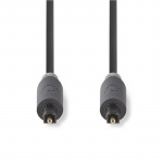 Nedis Optisk lydkabel | TosLink Han | TosLink Han | 2.00 m | Rund | PVC | Antrasitt | Boks