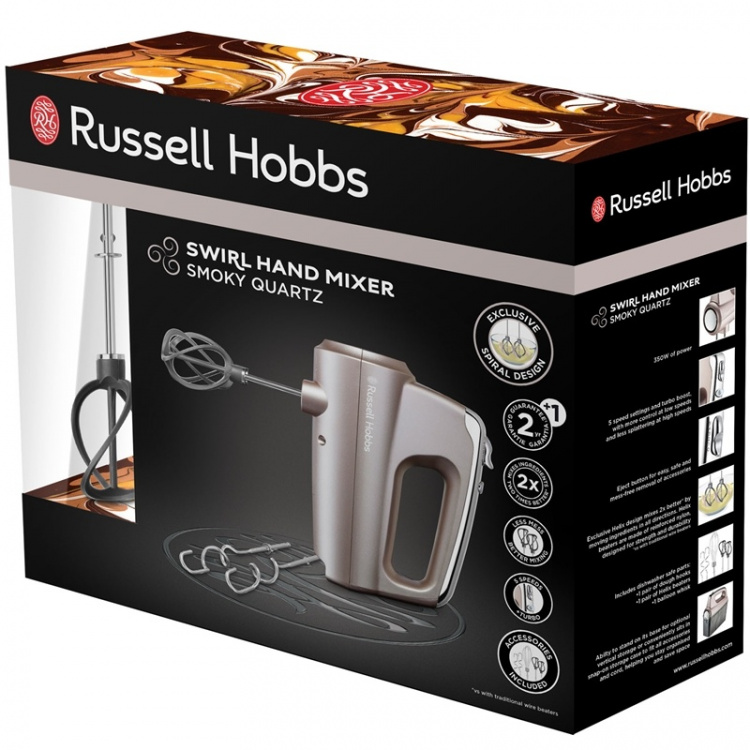 Russell Hobbs Swirl Smoky Quartz elektrisk visp
