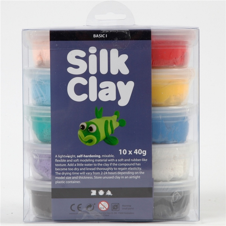 Silk Clay Mixed Colours Basic 1 10x40g