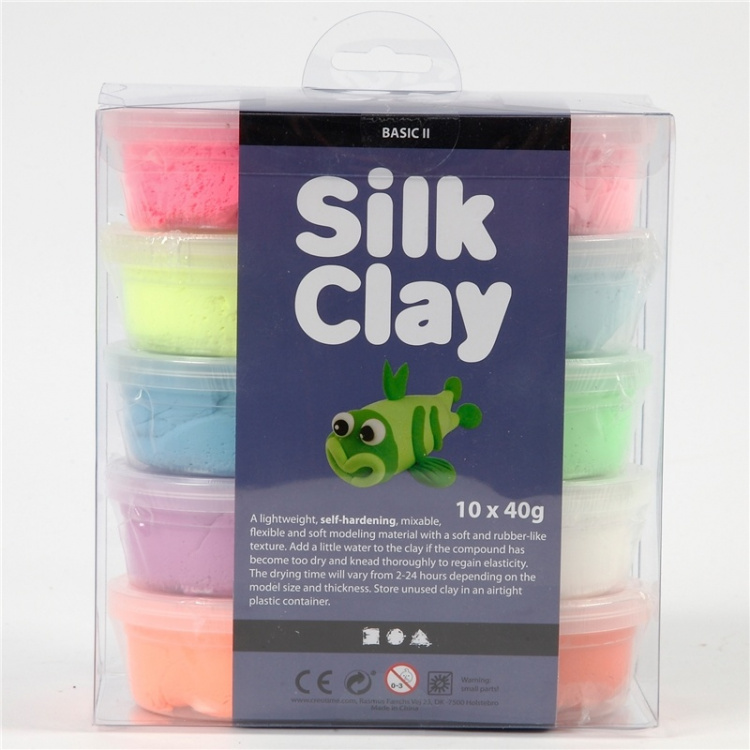Silk Clay Mixed Colours Basic 2 10x40g