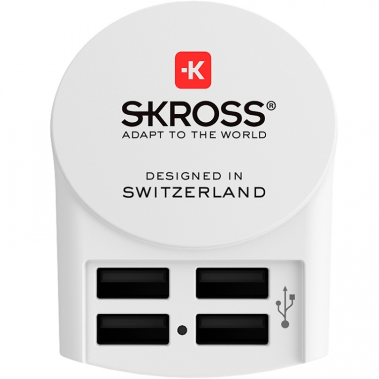 SKROSS uSB-lader EU med 4 porter SKROSS uSB-lader EU med 4 porter