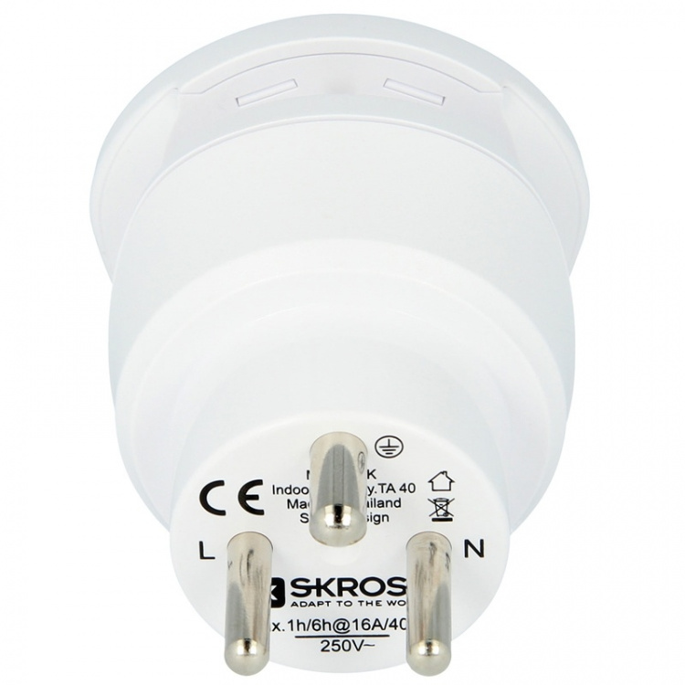 SKROSS Strømadapter Combo Danmark & Europa