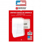 SKROSS Strømadapter USB USA/JP etc SKROSS Strømadapter USB USA/JP etc