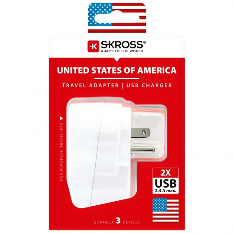 SKROSS Strømadapter USB USA/JP etc SKROSS Strømadapter USB USA/JP etc