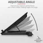 Trust GXT 1125 Quno kjøleholder for bærbar PC Trust GXT 1125 Quno kjøleholder for bærbar PC