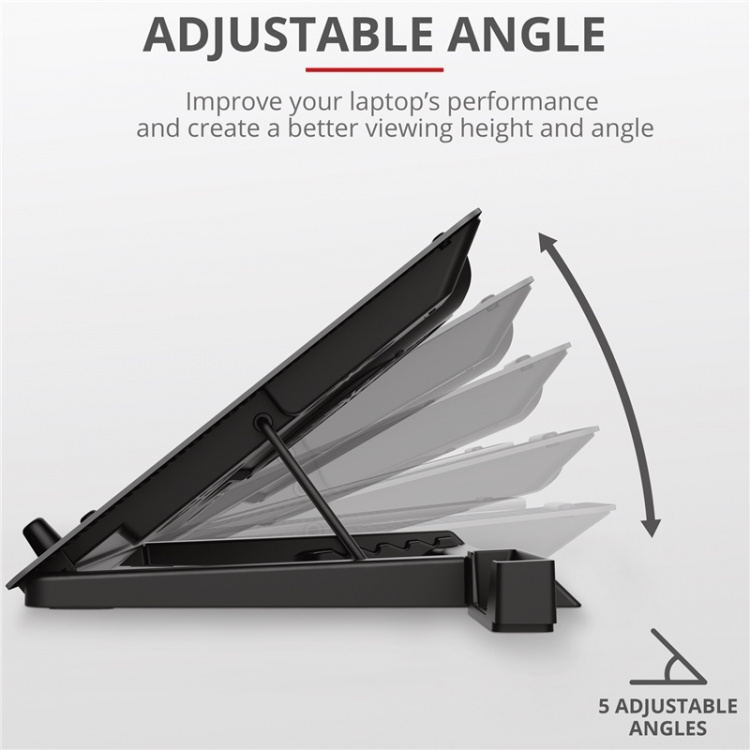 Trust GXT 1125 Quno kjøleholder for bærbar PC Trust GXT 1125 Quno kjøleholder for bærbar PC