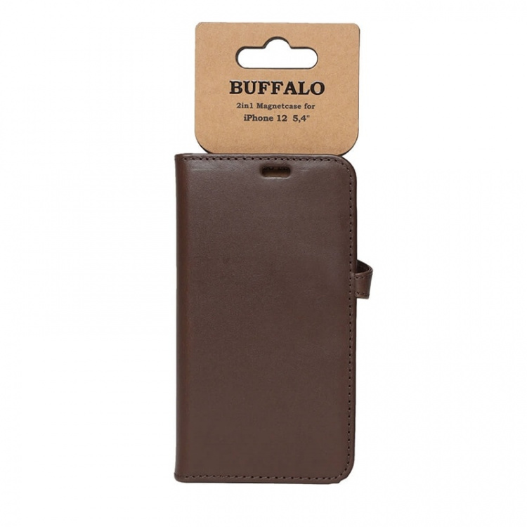 Buffalo Lommebokveske iPhone 12 Mini Brun Buffalo Lommebokveske iPhone 12 Mini Brun