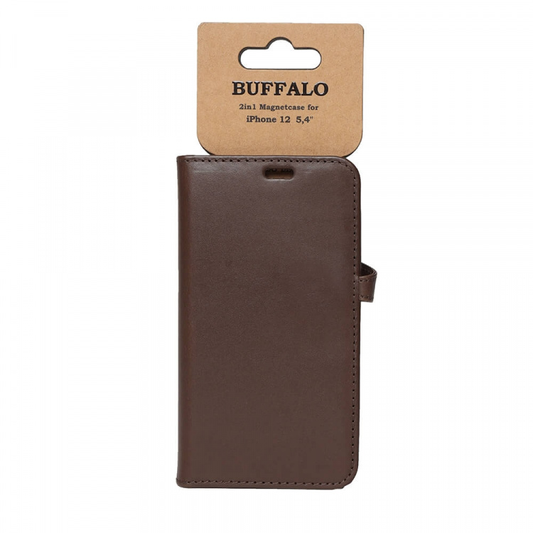 Buffalo Lommebokveske iPhone 12 Mini Brun Buffalo Lommebokveske iPhone 12 Mini Brun