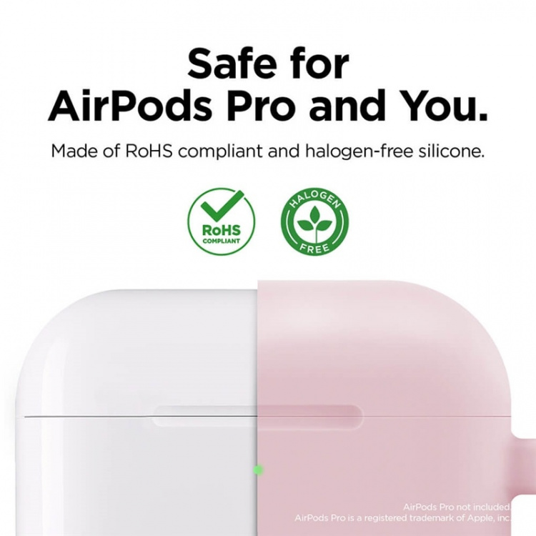 Elago Etui for Airpod Pro med Hengekrok Rosa Elago Etui for Airpod Pro med Hengekrok Rosa