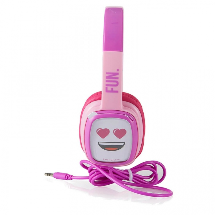 Emoji Hodetelefon Flip\'N\'Switch Junior On-Ear Rosa 85dB