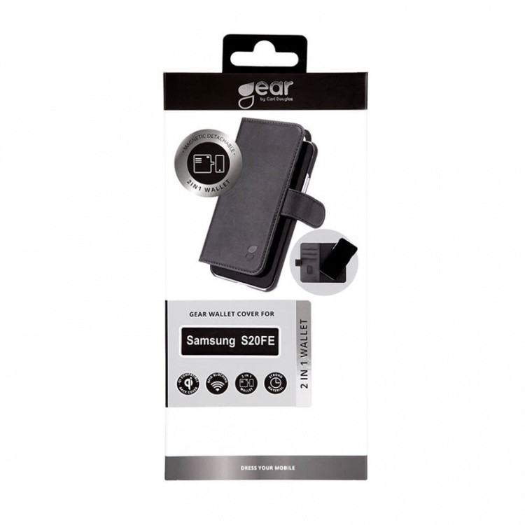 Gear Lommebokdeksel 2-i-1 Svart - Samsung S20FE 5G / S20FE 4G