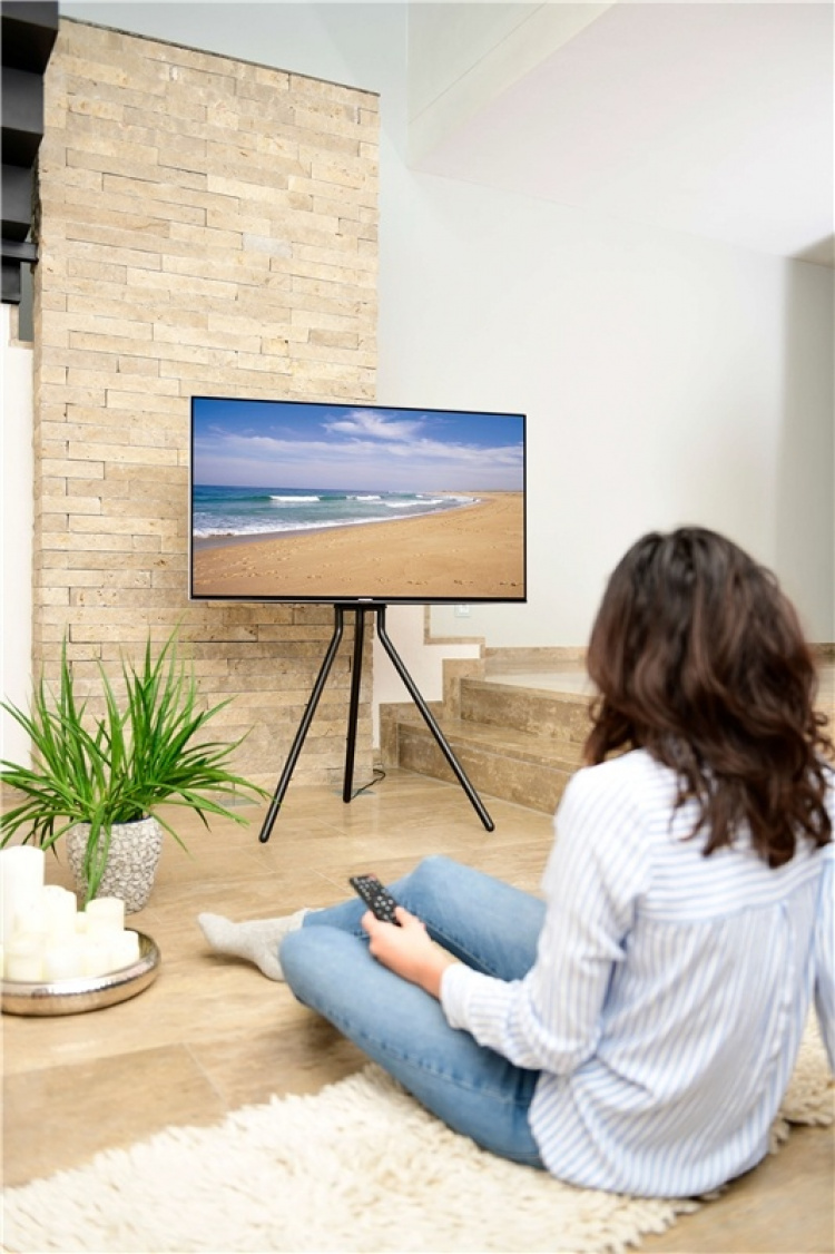 Hama Golvställ för TV Design Svart