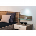 Hama Vekkerklokke Retro Rund Mørk brun