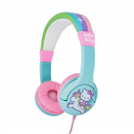 HELLO KITTY Hodetelefon Junior On-Ear 85dB Grønn/Rosa Enhjørning
