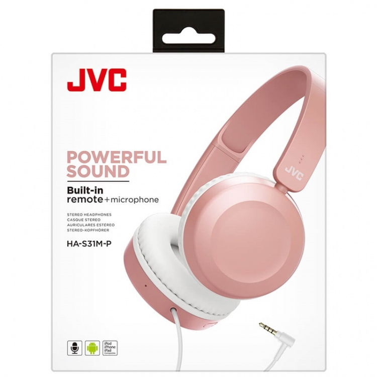 JVC Hodetelefon HAS31 On-Ear Rosa
