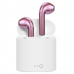Ledwood-hodetelefon I7S True Wireless In-Ear Pink Mic Ledwood-hodetelefon I7S True Wireless In-Ear Pink Mic