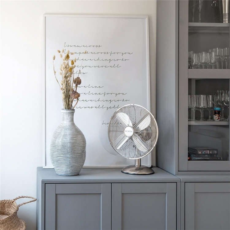 NORTH Bordvifte 30cm Satin Chrome NORTH Bordvifte 30cm Satin Chrome