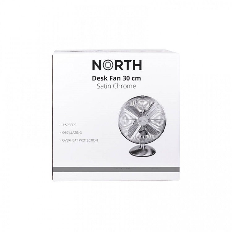 NORTH Bordvifte 30cm Satin Chrome NORTH Bordvifte 30cm Satin Chrome