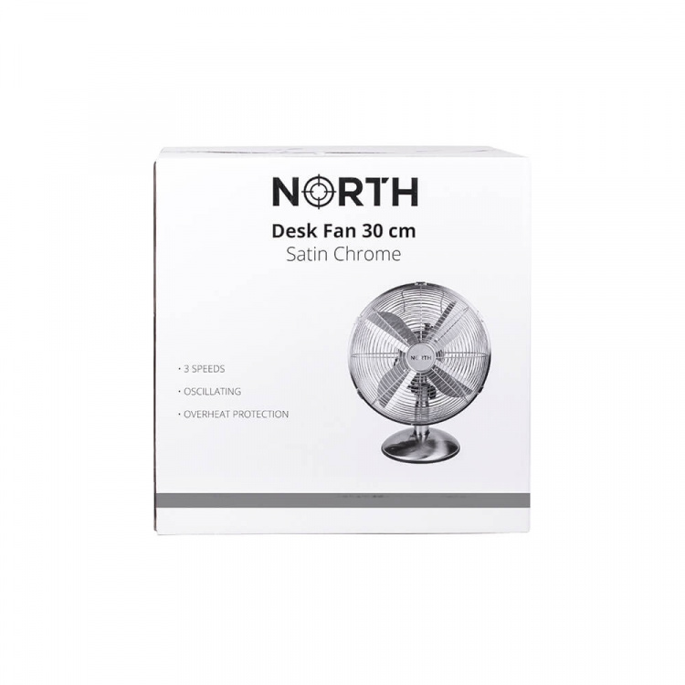 NORTH Bordvifte 30cm Satin Chrome NORTH Bordvifte 30cm Satin Chrome