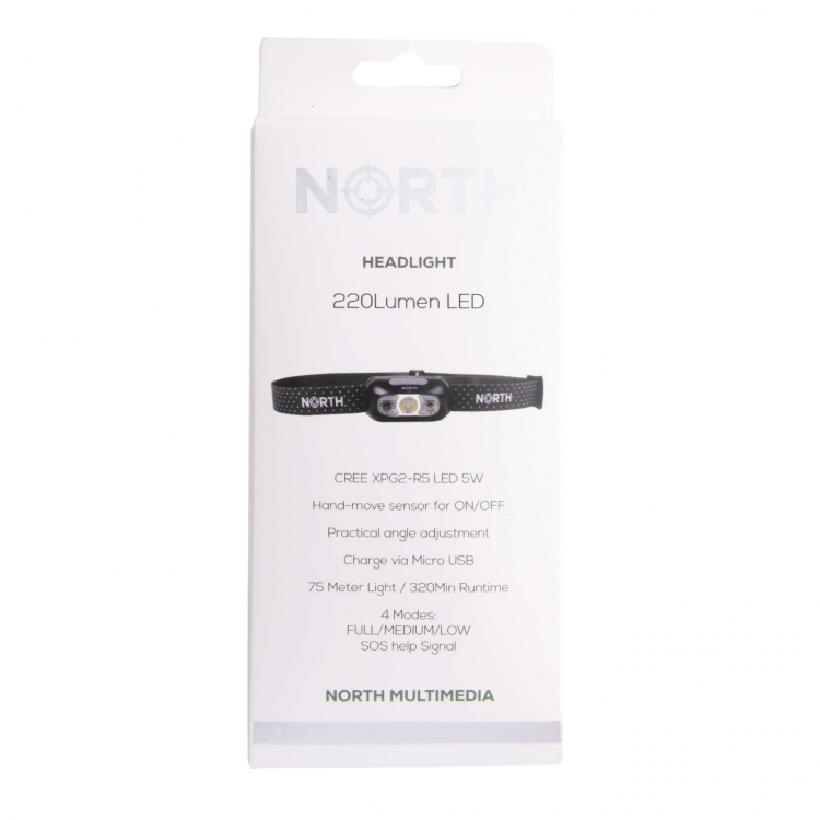 North Hodelykten Cree-Led (Xpg2) Sensorstyring Svart Ca 75m