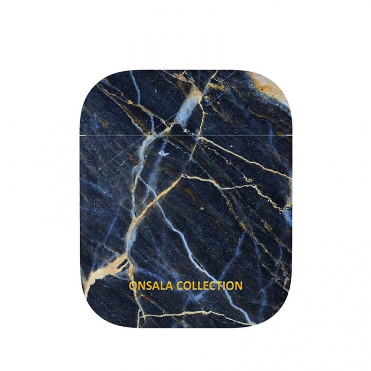 Onsala COLLECTION Airpods Etui 1st and 2nd Generation Black Galaxy Marble