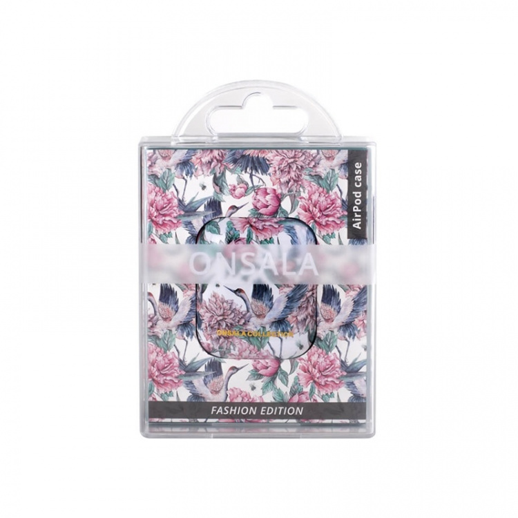 Onsala COLLECTION Airpods Etui 1st and 2nd Generation Pink Crane