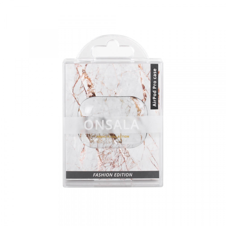 Onsala COLLECTION Airpods Pro Case 1+2 Gen White Rhino Marble