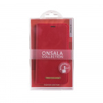 Onsala Lommebokveske iPhone 12 Mini Saffiano Red Onsala Lommebokveske iPhone 12 Mini Saffiano Red