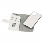 Onsala Lommebokveske iPhone 12 Mini Saffiano White Onsala Lommebokveske iPhone 12 Mini Saffiano White