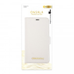 Onsala Lommebokveske iPhone 12 / 12 Pro Saffiano White Onsala Lommebokveske iPhone 12 / 12 Pro Saffiano White