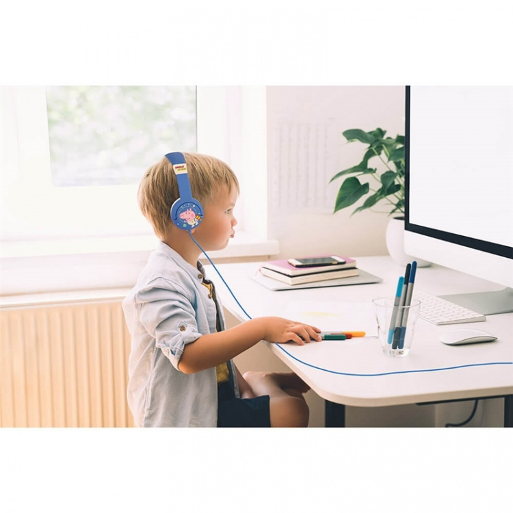 Peppa Pig Hodetelefon Junior On-Ear 85dB George Rocket