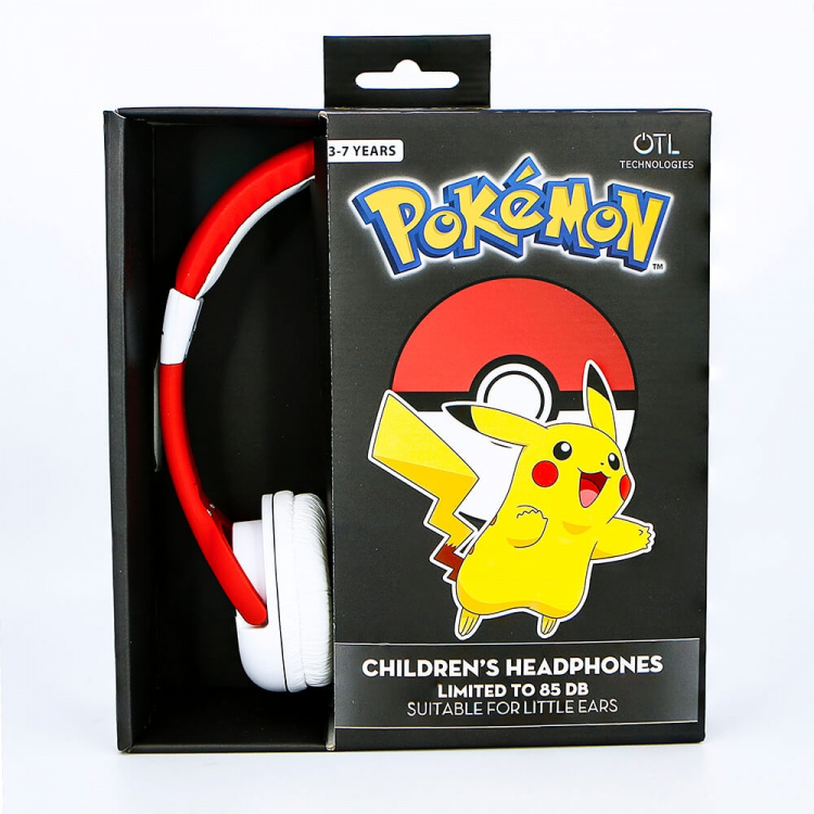 POKEMON Hodetelefon Junior On-Ear 85dB Pokeball POKEMON Hodetelefon Junior On-Ear 85dB Pokeball