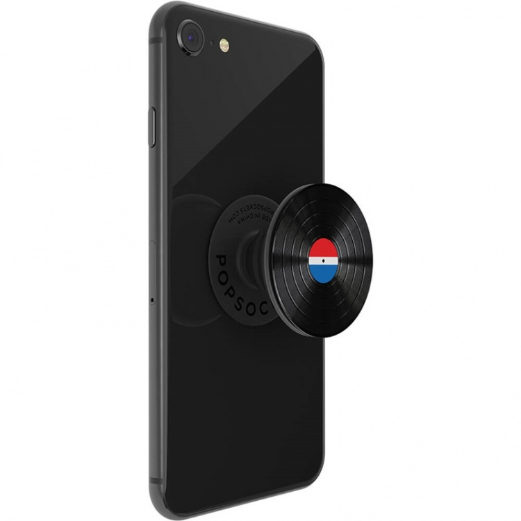 PopSockets Backspin Aluminum 45 RPM Avtagbart Grip med stativfunksjon LUXE Spin