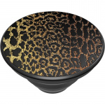 PopSockets Embossed Metal Leopard Avtagbart Grip med stativfunksjon LUXE