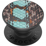 PopSockets Embossed Metal Water Snake Avtagbart Grip med stativfunksjon LUXE