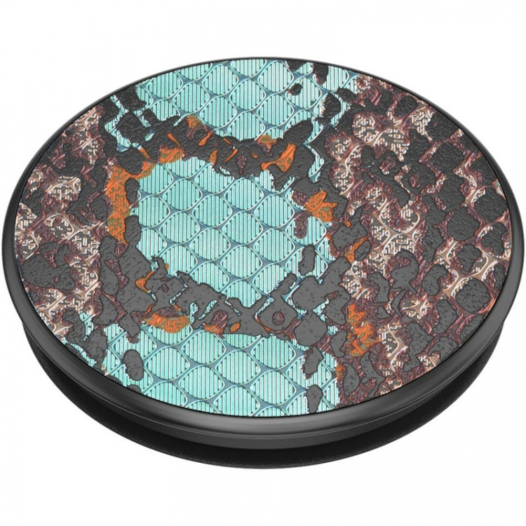 PopSockets Embossed Metal Water Snake Avtagbart Grip med stativfunksjon LUXE