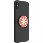 PopSockets Enamel Quaint Daisy Coral Avtagbart Grip med stativfunksjon Premium