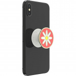 PopSockets Enamel Quaint Daisy Coral Avtagbart Grip med stativfunksjon Premium