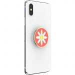 PopSockets Enamel Quaint Daisy Coral Avtagbart Grip med stativfunksjon Premium