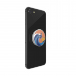 PopSockets Enamel Ride The Wave Coral Avtagbart Grip med stativfunksjon Premium