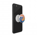 PopSockets Enamel Ride The Wave Coral Avtagbart Grip med stativfunksjon Premium