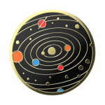 PopSockets Enamel Solar flare Black Avtagbart Grip med stativfunksjon Premium