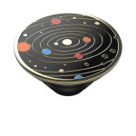 PopSockets Enamel Solar flare Black Avtagbart Grip med stativfunksjon Premium