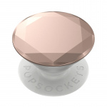 POPSOCKETS Metallic Diamond Rose Gold Avtagbart Grip med stativfunksjon Premium