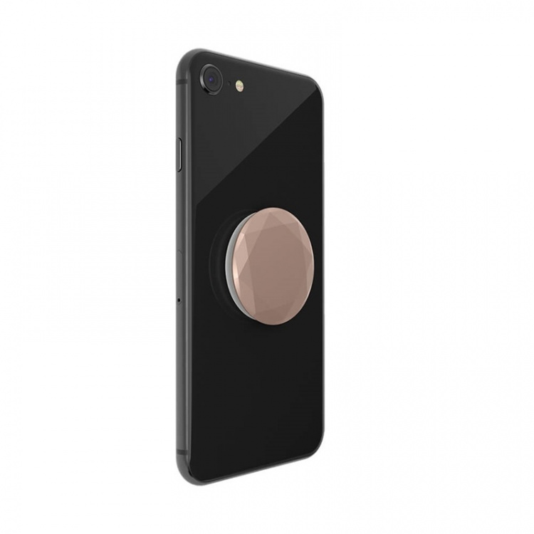 POPSOCKETS Metallic Diamond Rose Gold Avtagbart Grip med stativfunksjon Premium